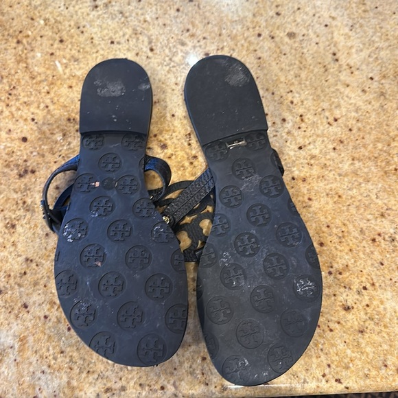 Tory Burch black matte sandals - Picture 3 of 5